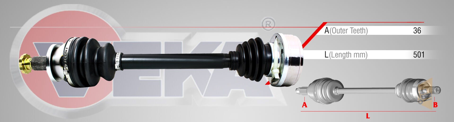 AKS KOMPLE SOL - 1.2 1.4 16V POLO5 02> FABİA 06> 6Q0407271AS