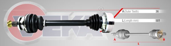 AKS KOMPLE SOL - 1.2 1.4 16V POLO5 02> FABİA 06>