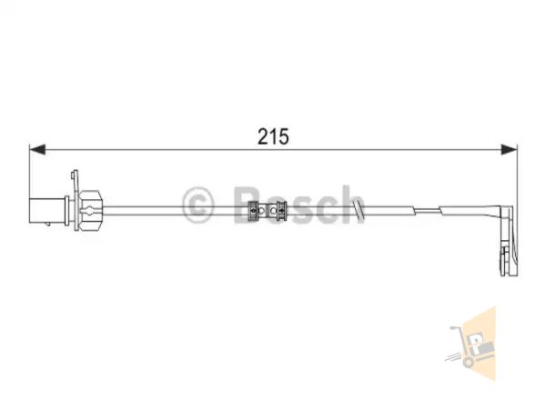 BALATA FİŞİ ARKA 215 mm	- A6 A7 MCN