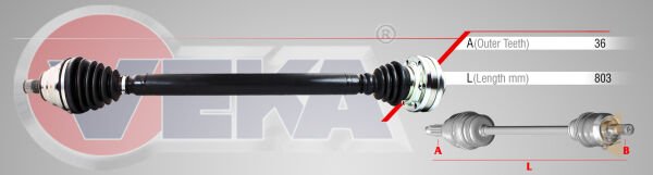 AKS KOMPLE ÖN SAĞ - 1.6 TDİ 1.9 TDİ 2.0 TDİ BJB BLS CAYD CRLB DFGA CADDY PASSAT TİGUAN