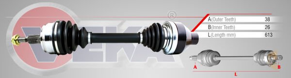AKS KOMPLE ÖN SOL - 2.5 TDİ AXD T5