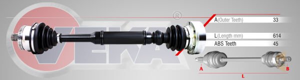 KOMPLE AKS SOL ÖN - 1.6 ALZ ADP AHL PASSAT A4