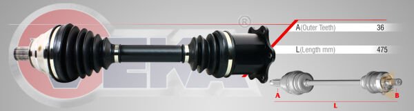 AKS KOMPLE SOL (OTOMATİK) - 2.0 TDI GOLF5 A3