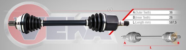 AKS KOMPLE ÖN SOL (OTOMATIK) -  1.6 2.0 FSİ BGU BSE BLR BVY BVZ BLY GOLF5 GOLF6 PASSAT JETTA A3 LEON