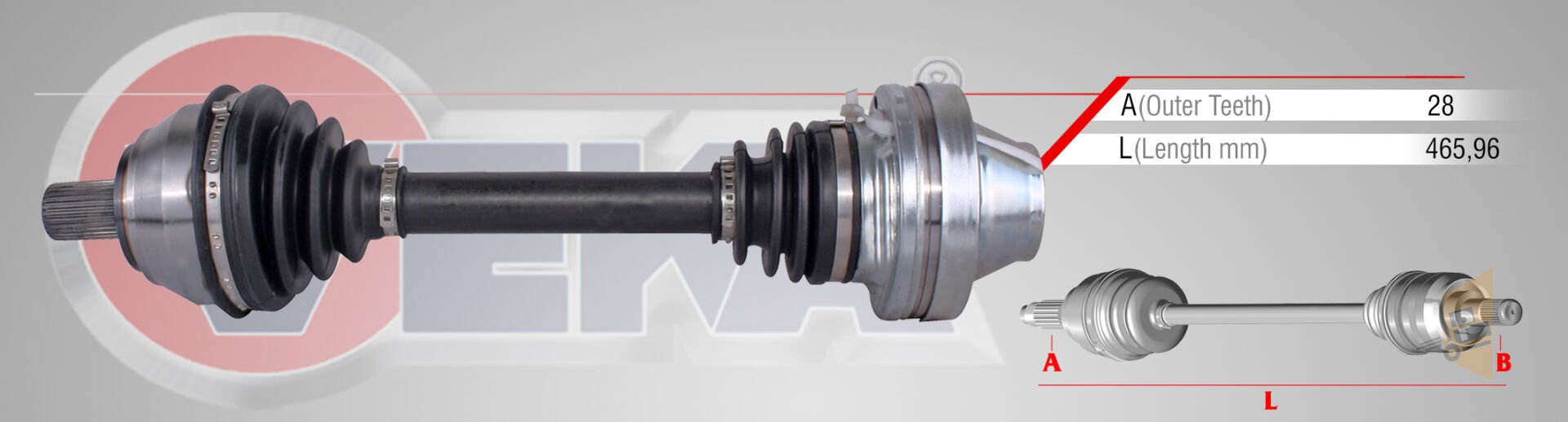 KOMPLE AKS SOL SAĞ - 2.0 TDI CDBA CNFA AMAROK 2H0407271B