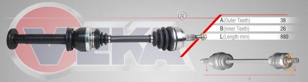 AKS KOMPLE ÖN SAĞ - 6 VİTES - 2.0 TDİ CFCA T6 T7