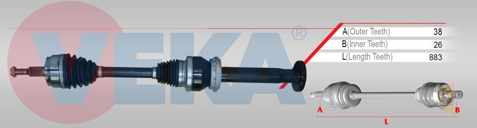 AKS KOMPLE SAĞ (MANUEL)	- 2.0 TDI CAAC CFCA T6