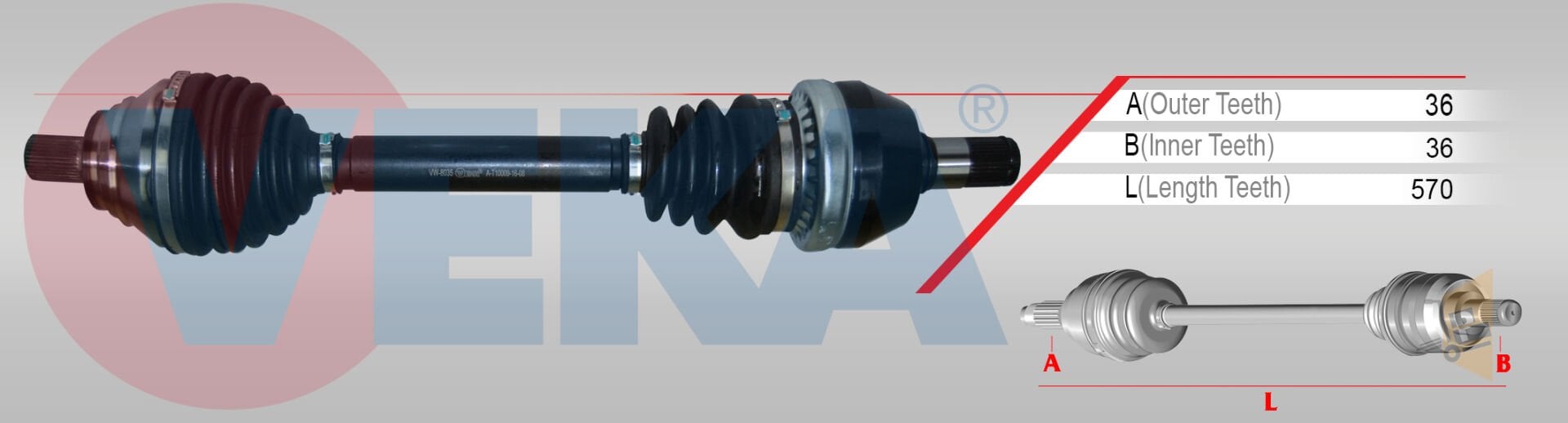 AKS SOL ÖN KOMPLE - 2.0 TDİ 4 MOTİON TİGUAN 3Q0407271BA