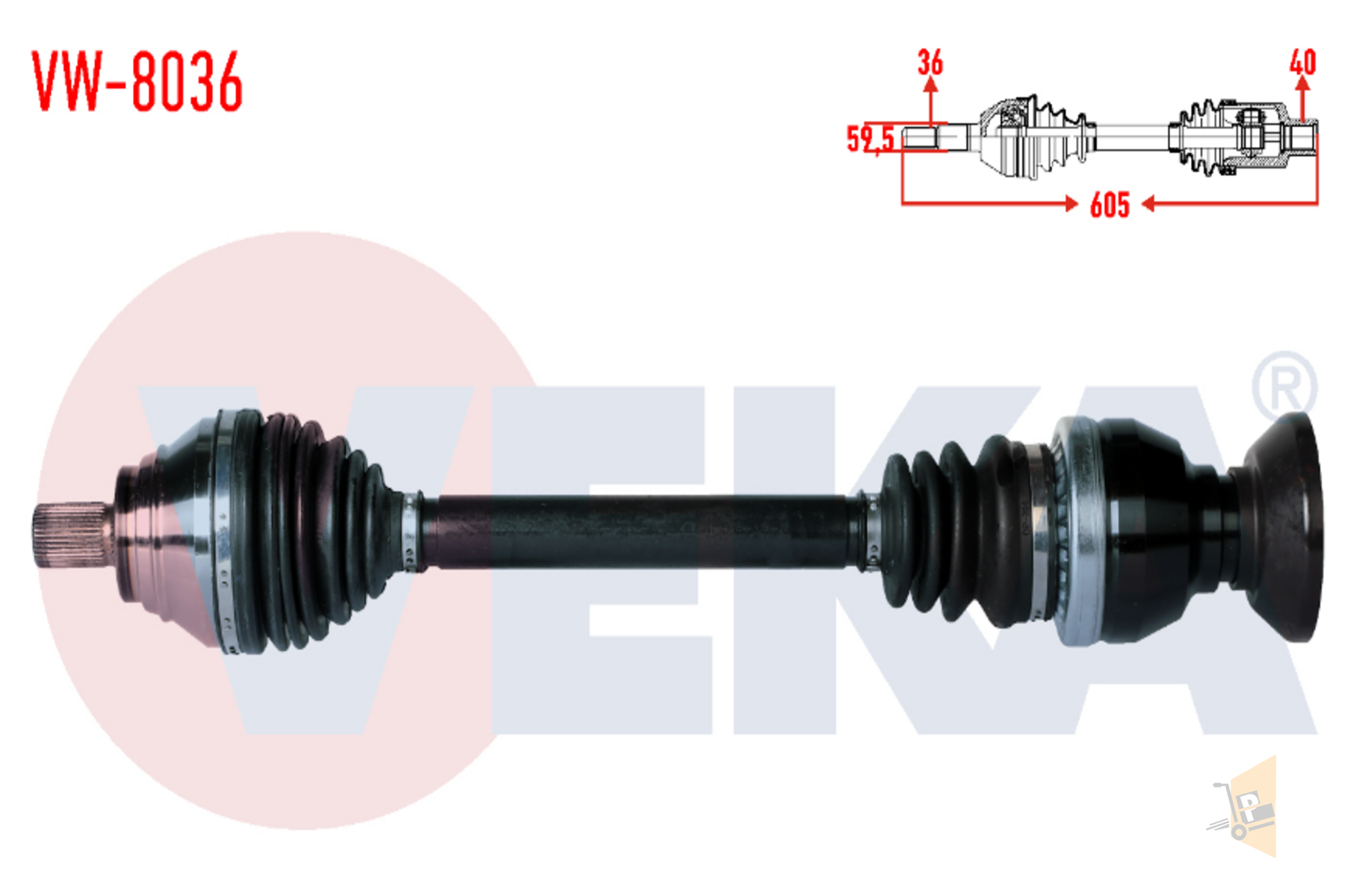 AKS KOMPLE ÖN SAĞ - 2.0 TFSİ 2.0 TDİ CBAB CFFB CCZA CCTA CCTB CCZC TİGUAN A3