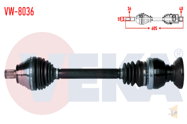AKS KOMPLE ÖN SAĞ - 2.0 TFSİ 2.0 TDİ CBAB CFFB CCZA CCTA CCTB CCZC TİGUAN A3