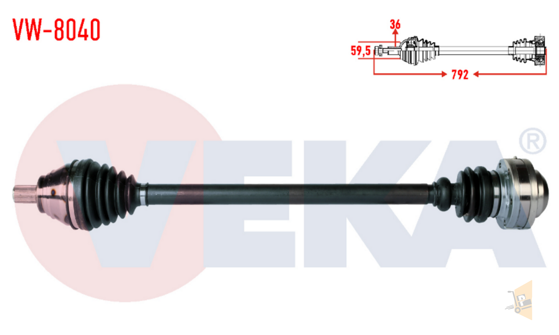 KOMPLE AKS SAĞ - 1.8 TSI 2.0 TDI CHPA CDAA CBAB CFFB CRLB GOLF7 6 5 JETTA PASSAT A3 Q2 SUPERB OCTAVİA LEON 1K0407272EN