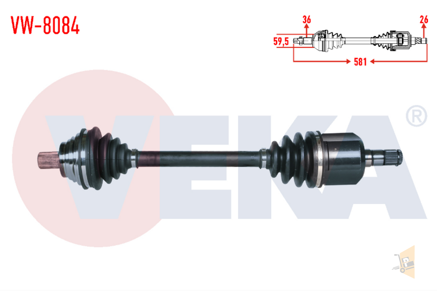 AKS KOMPLE ÖN SOL - 1.6 BGU BSE GOLF5 JETTA A3 1K0407271BD