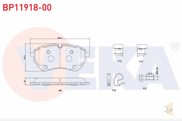 FREN BALATASI ÖN FİŞLİ - 2.0 TDI CDBA CNFA TRANSIT