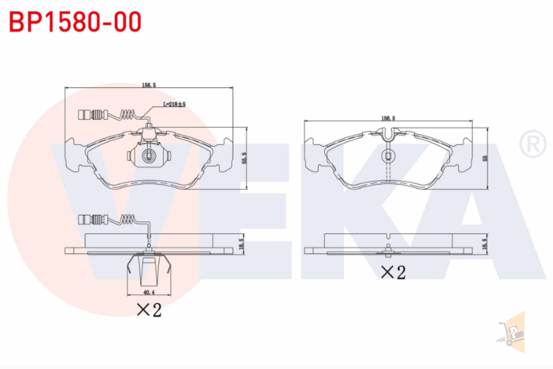 FREN BALATASI ARKA - 2.5 TDI ANJ AVR AHD OM 611 LT35 2DO698451