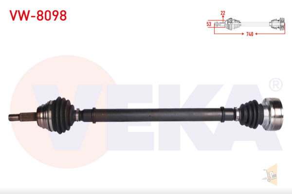 AKS KOMPLE SAĞ (MANUEL) - BM POLO3 ARS 6N0407272H