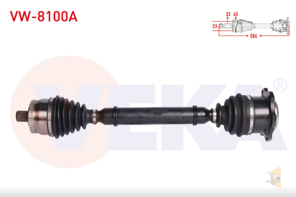 AKS KOMPLE SOL (OTOMATİK) - 1.6 1.8 1.9 TDI ADP AHL AEB APU AHU PASSAT A4 8D0407418H