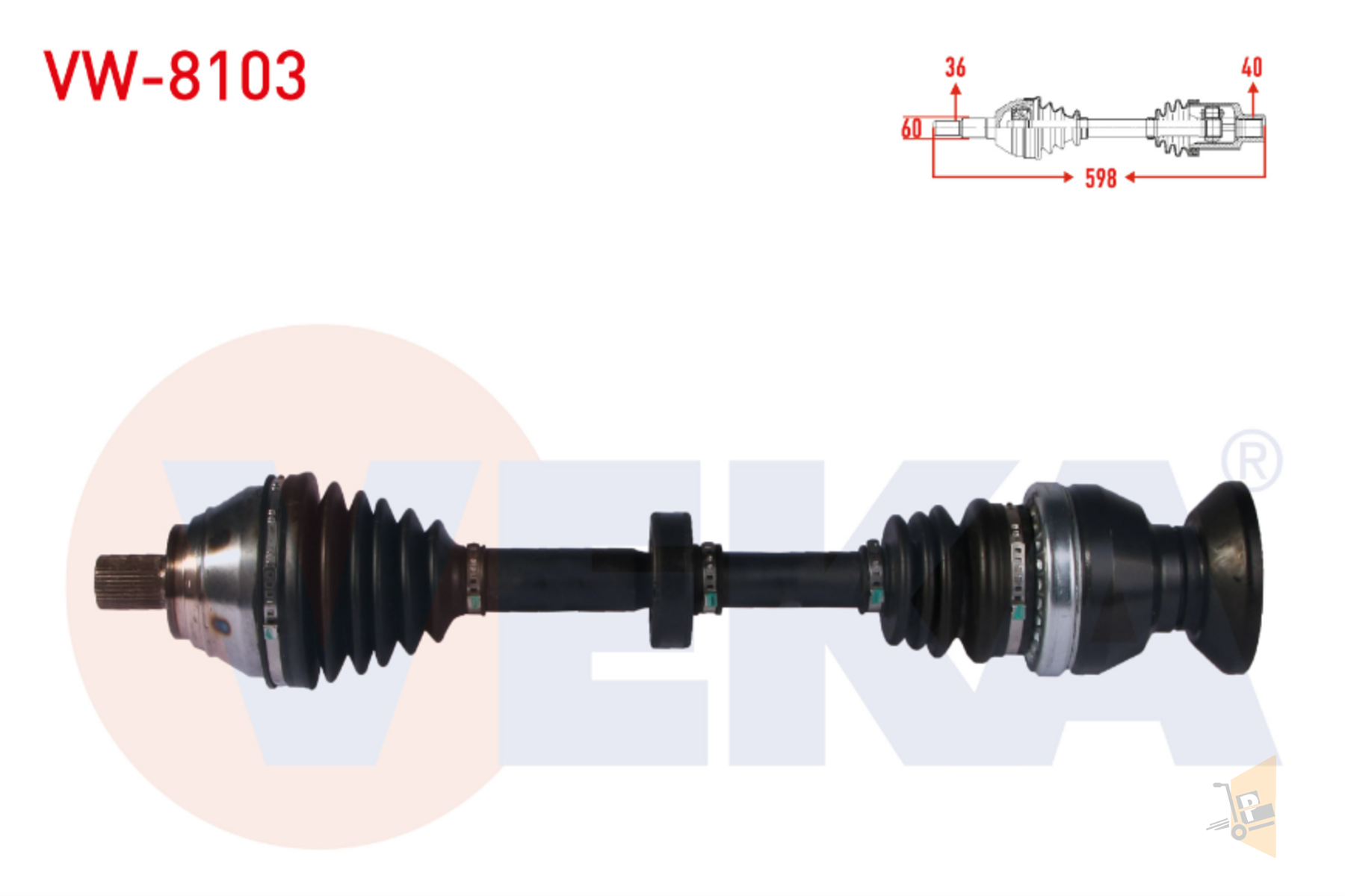 AKS KOMPLE ÖN SAĞ - 2.0 CUAA DFHA DBGC DFGA DTSA DTSB PASSAT TİGUAN 5N0407764S