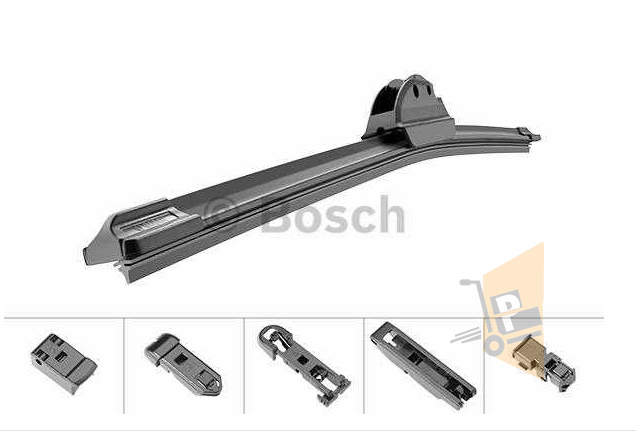 SİLECEK SÜPÜRGESİ ÖN - MUZ TİPİ - TEKLİ SİLECEK - 500 MM AEROECO ( 3 APARTLI )