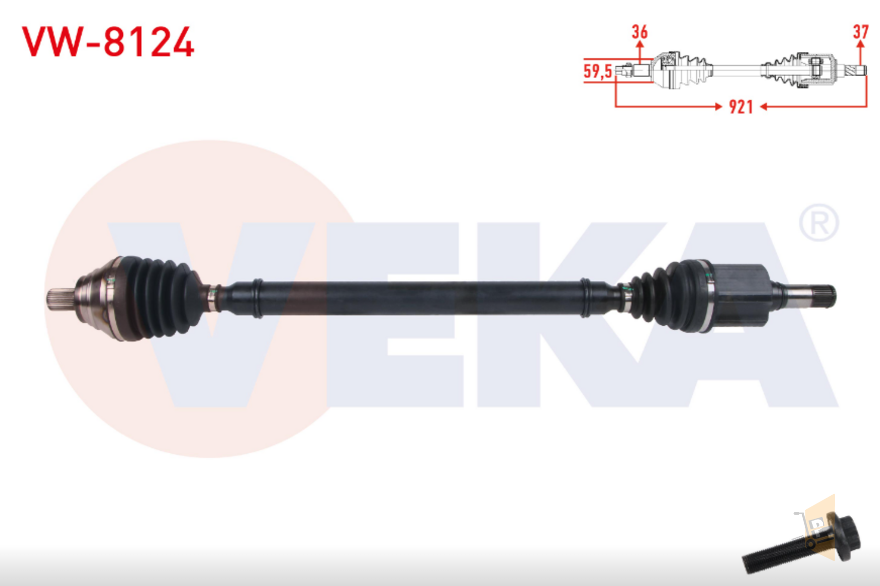 AKS KOMPLE SAĞ (OTOMATİK) - 2.0 TDI CRLB DFGA DSRA PASSAT TİGUAN ART Q3 SUPERB KODEQ