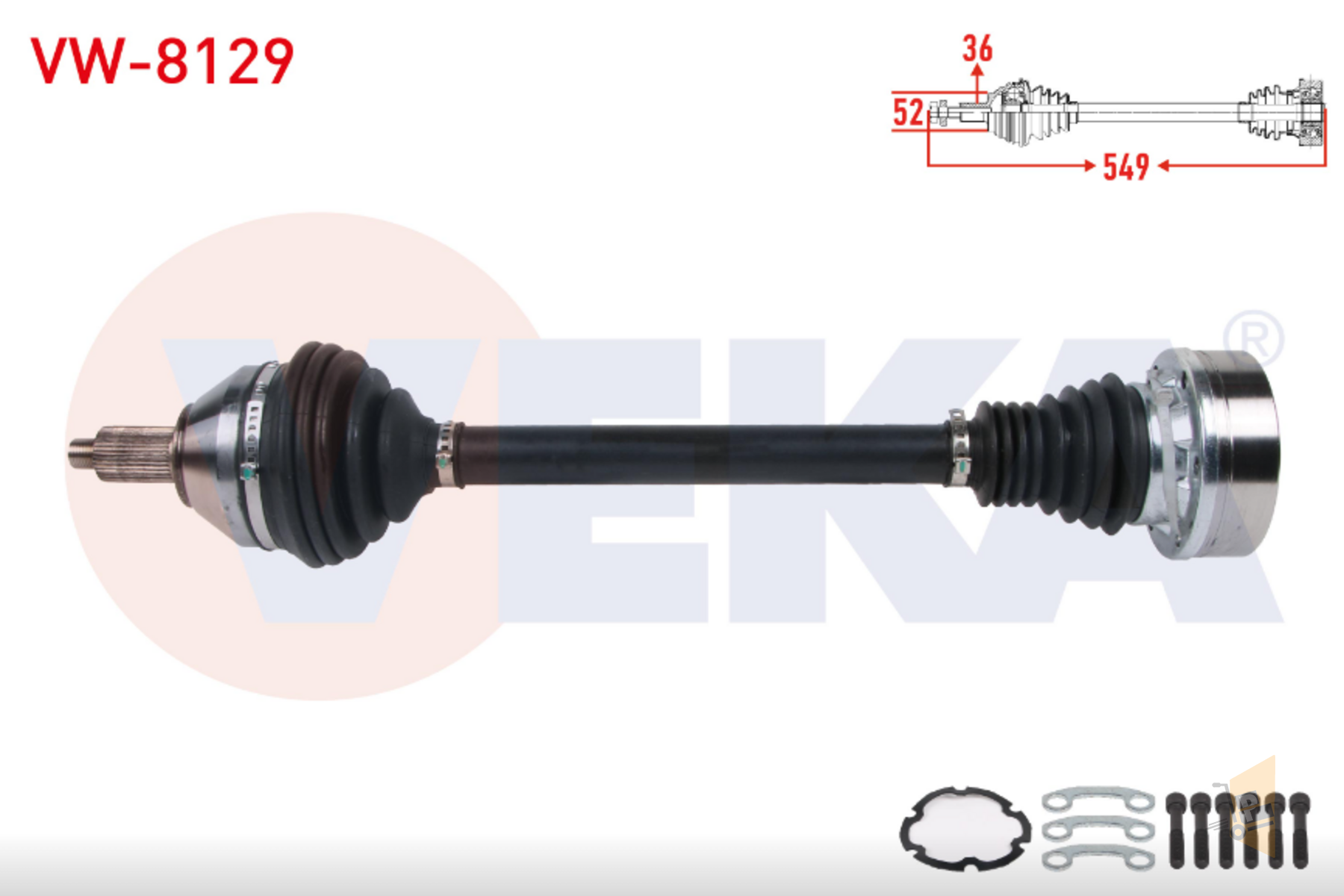 AKS KOMPLE SOL (MANUEL) - 1.4 TDI CUSA CUSB CUTA CYZA POLO A1 IBZİA TOLEDO RAPİD FABİA