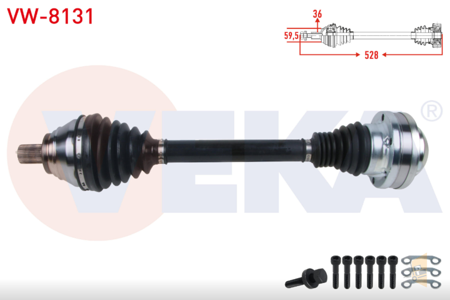 AKS KOMPLE SOL (OTOMATİK) - 1.4 TSI CAXA CTHD CKMA CAVD GOLF6 PASSAT CC A3 OCTAVİA
