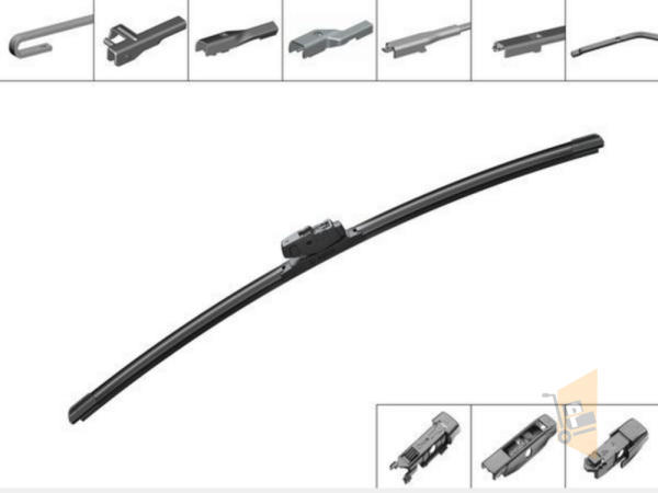 SİLECEK SÜPÜRGESİ ÖN - MUZ TİP - TEKLİ SİLECEK - 600 MM AEROECO ( 3 APARATLI )