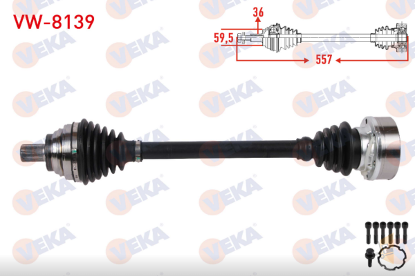 AKS KOMPLE SOL - 1.6 FSİ GOLF5 A3