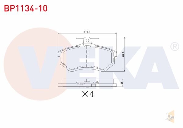 BALATA ÖN -  POLO CLASSIC GOLF 2