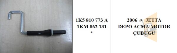 DEPO KAPAK AÇMA MOTORU 1K5810773A