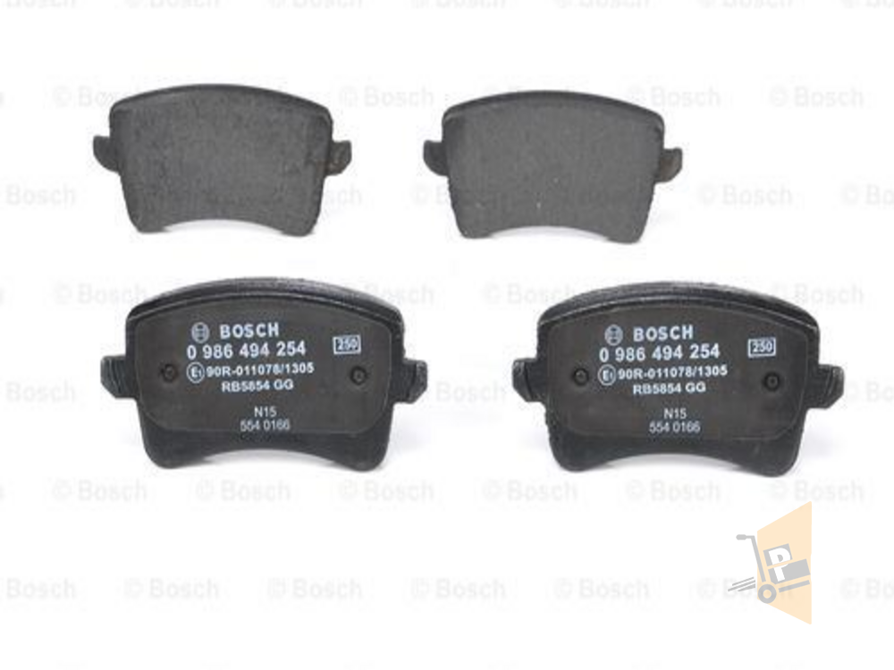 FREN BALATASI ARKA FİŞSİZ - 1.8 TFSI 2.0 TFSI 2.0 TDI A4 A5 09> 8K0698451E